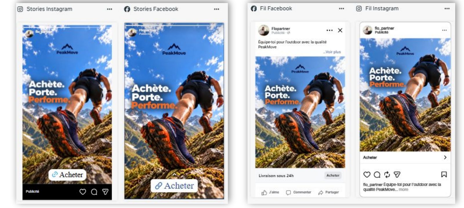 Aperçus de la créa IA par placement